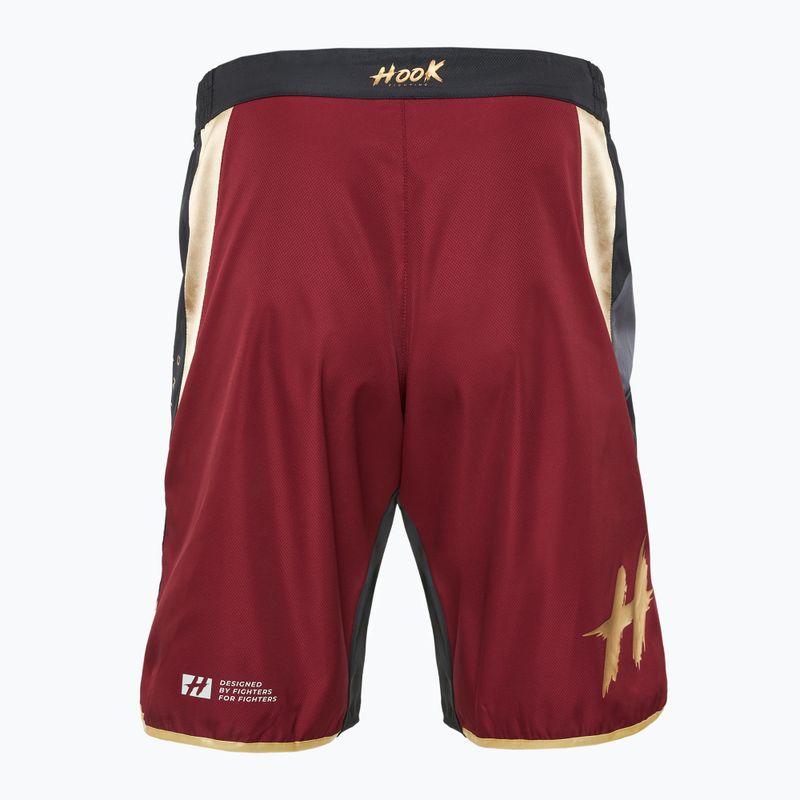 Spodenki treningowe męskie HOOK FIGHTING Ready To Spar czerwony 8
