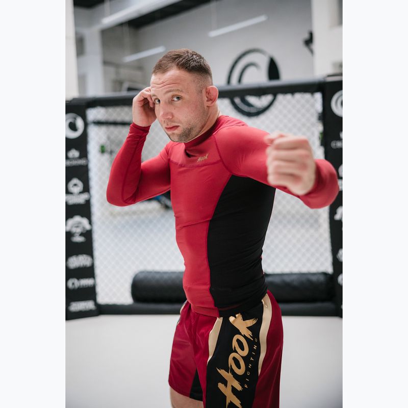 Spodenki treningowe męskie HOOK FIGHTING Ready To Spar czerwony 11