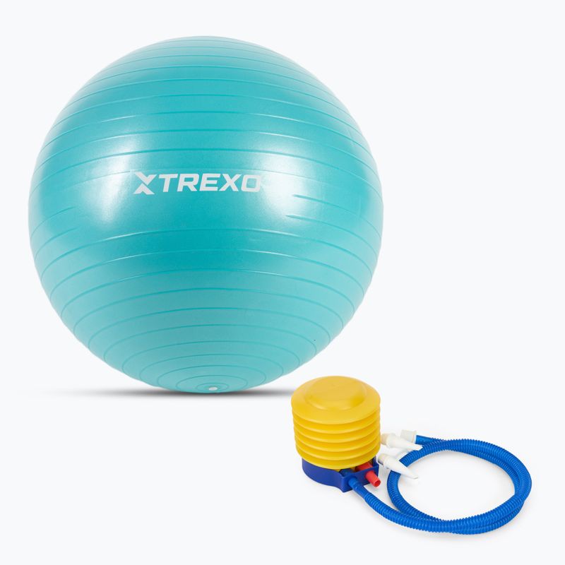 Piłka gimnastyczna XTREXO TXO-B4Z007-GN 55 cm turkusowy 6