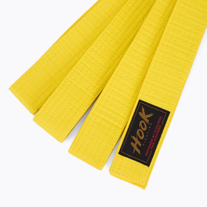 Pas do kimona HOOK FIGHTING 280 cm żółty 2