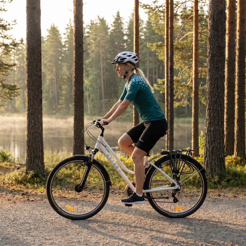 Rower trekkingowy damski ATTABO Trekking biały 4