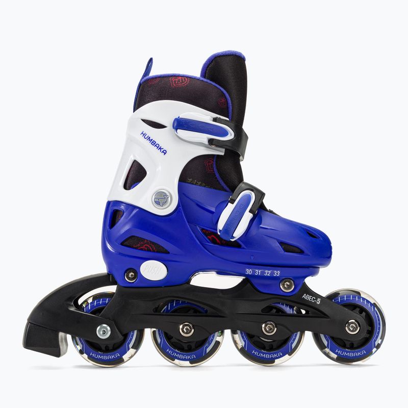 Rolki dziecięce HUMBAKA Starjet LED 3w1 niebieski 24