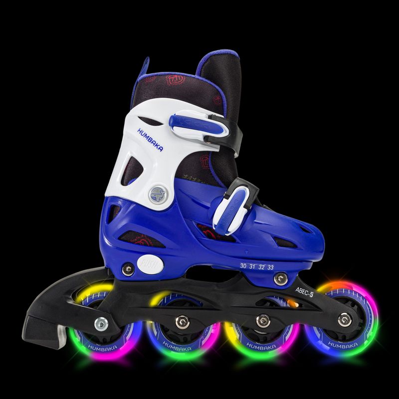 Rolki dziecięce HUMBAKA Starjet LED 3w1 niebieski 3