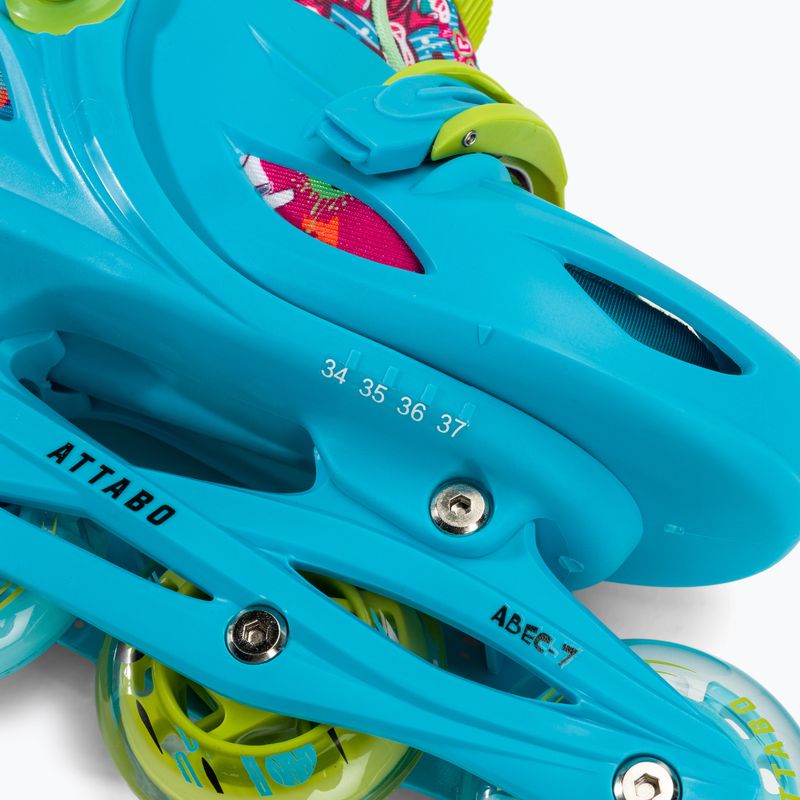 Rolki dziecięce ATTABO Turbojet LED niebieski 15