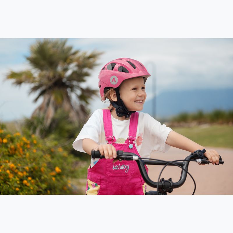 Kask rowerowy dziecięcy ATTABO K200 różowy 13