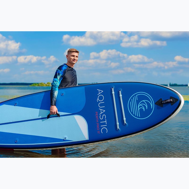 Deska SUP AQUASTIC Perth Pro 11' allround niebieska 20