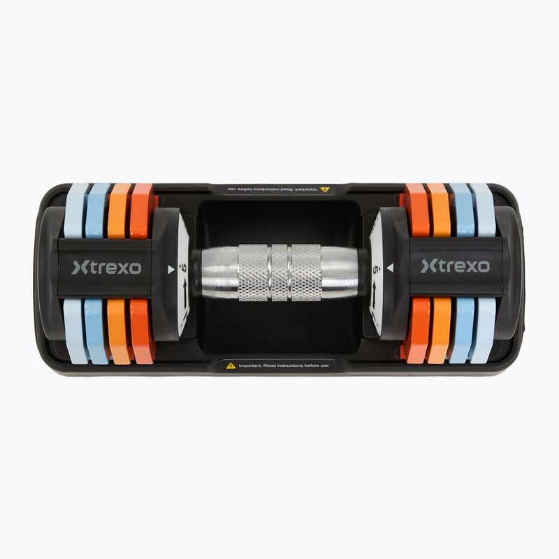 Zestaw hantli regulowanych XTREXO 2 x 5 kg multicolor 3
