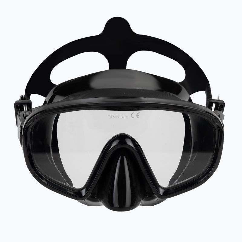 Zestaw do snorkelingu AQUASTIC Cove maska + fajka czarny 4