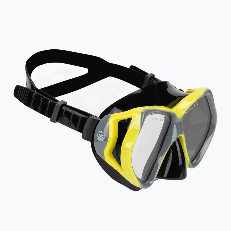 Zestaw do snorkelingu AQUASTIC Shoal maska + fajka szary 3