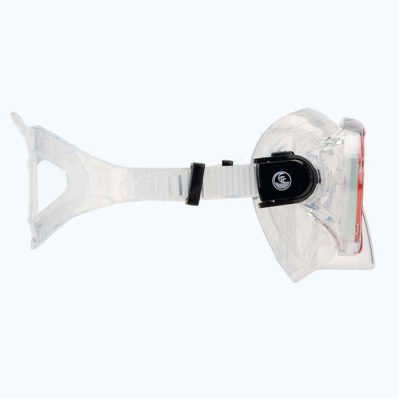 Zestaw do snorkelingu dziecięcy AQUASTIC Minke maska + fajka czerwony 5