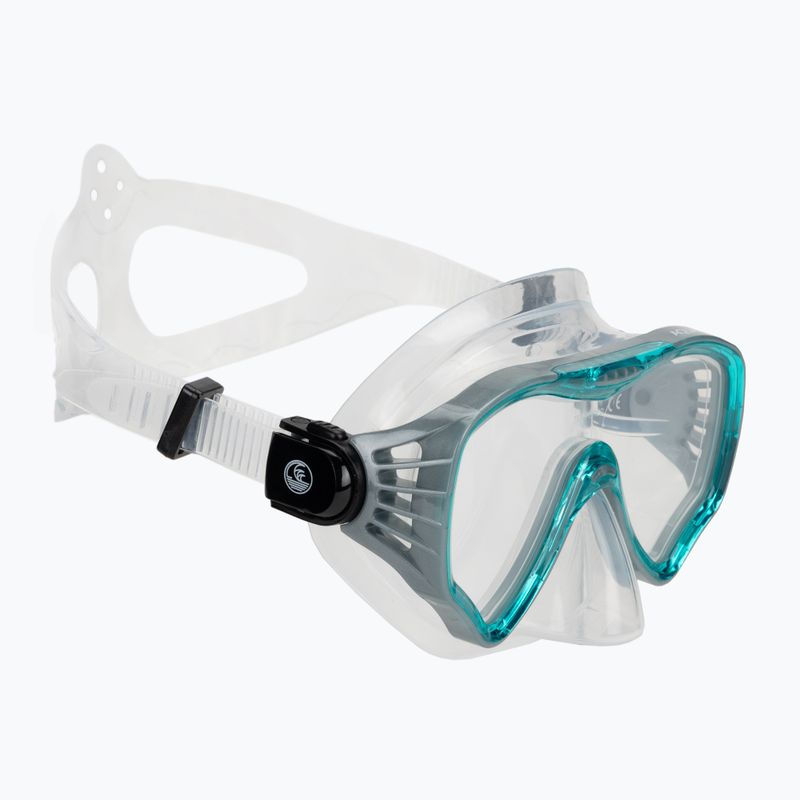 Zestaw do snorkelingu AQUASTIC Jetty maska + fajka + płetwy niebieski 3