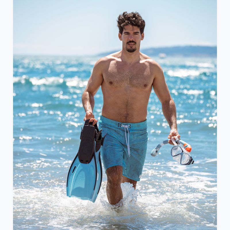 Zestaw do snorkelingu AQUASTIC Shoal maska + fajka + płetwy niebieski 15