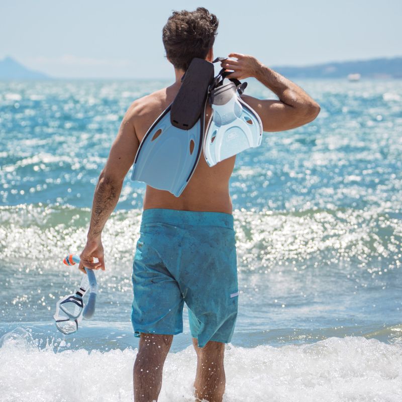 Zestaw do snorkelingu AQUASTIC Shoal maska + fajka + płetwy niebieski 16