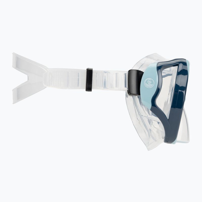 Maska do snorkelingu AQUASTIC Shoal niebieski 4