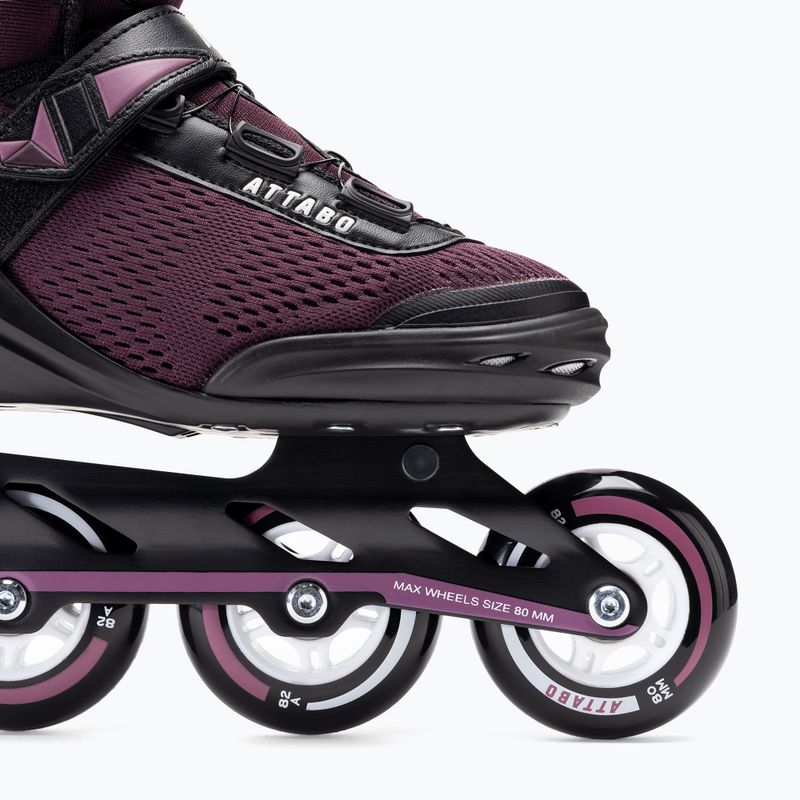 Rolki damskie ATTABO OneFoot Fitgo system fioletowe 8