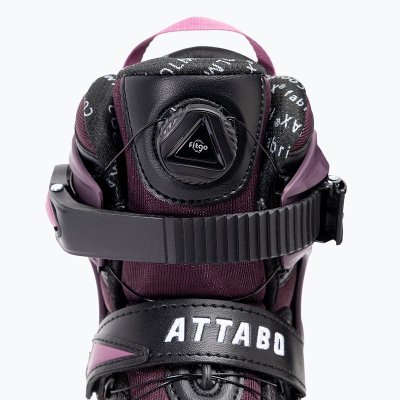 Rolki damskie ATTABO OneFoot Fitgo system fioletowe 12