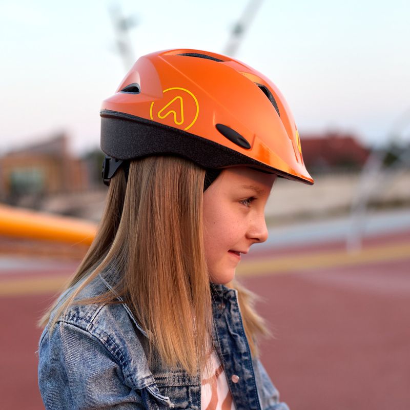 Kask rowerowy dziecięcy ATTABO Hinge pomarańczowy 10