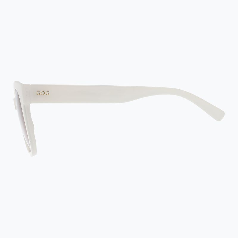 Okulary przeciwsłoneczne GOG Onyx milky white/gradient brown 3