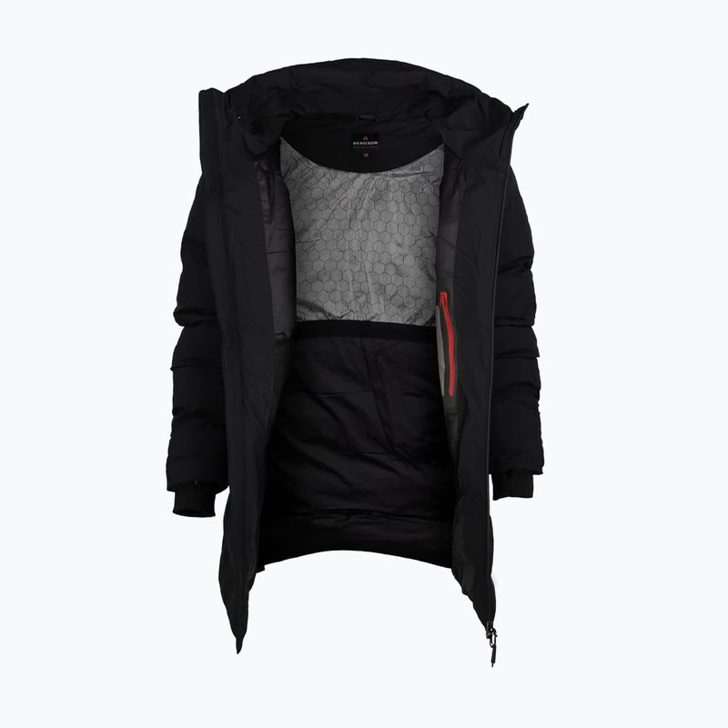 Płaszcz ocieplany damski BERGSON Snow Leopard Primaloft black 6