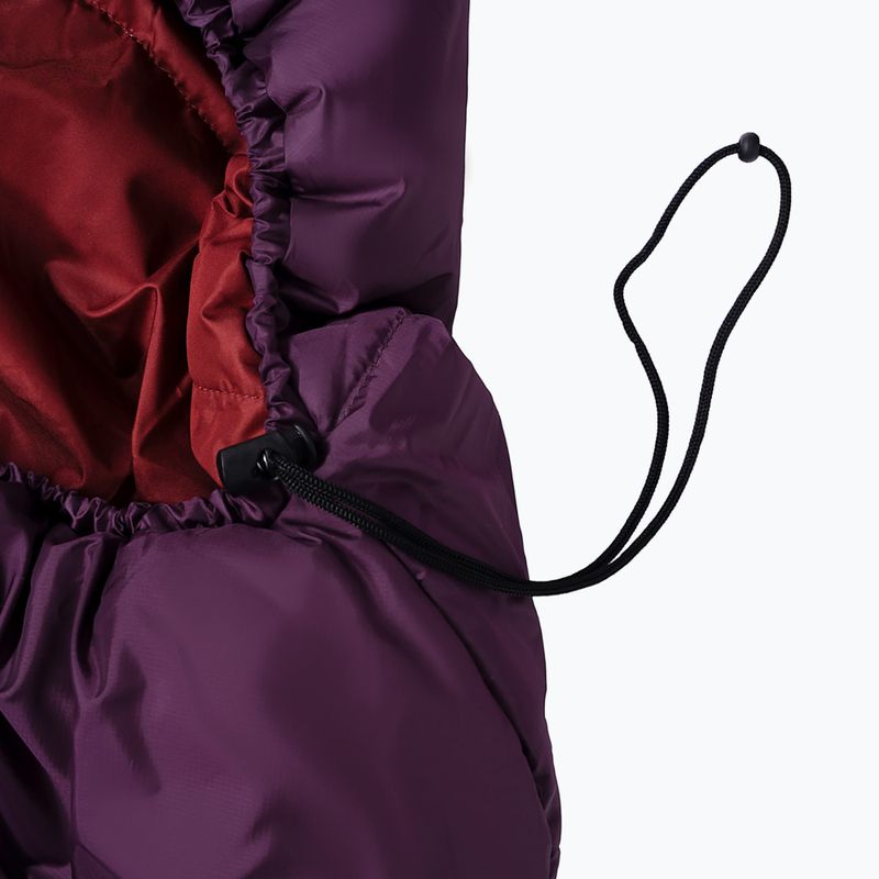 Śpiwór Alpinus Fiber Pro 1100 prawy burgundowy 2