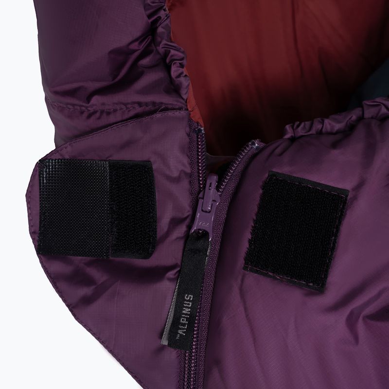 Śpiwór Alpinus Fiber Pro 1100 prawy burgundowy 4