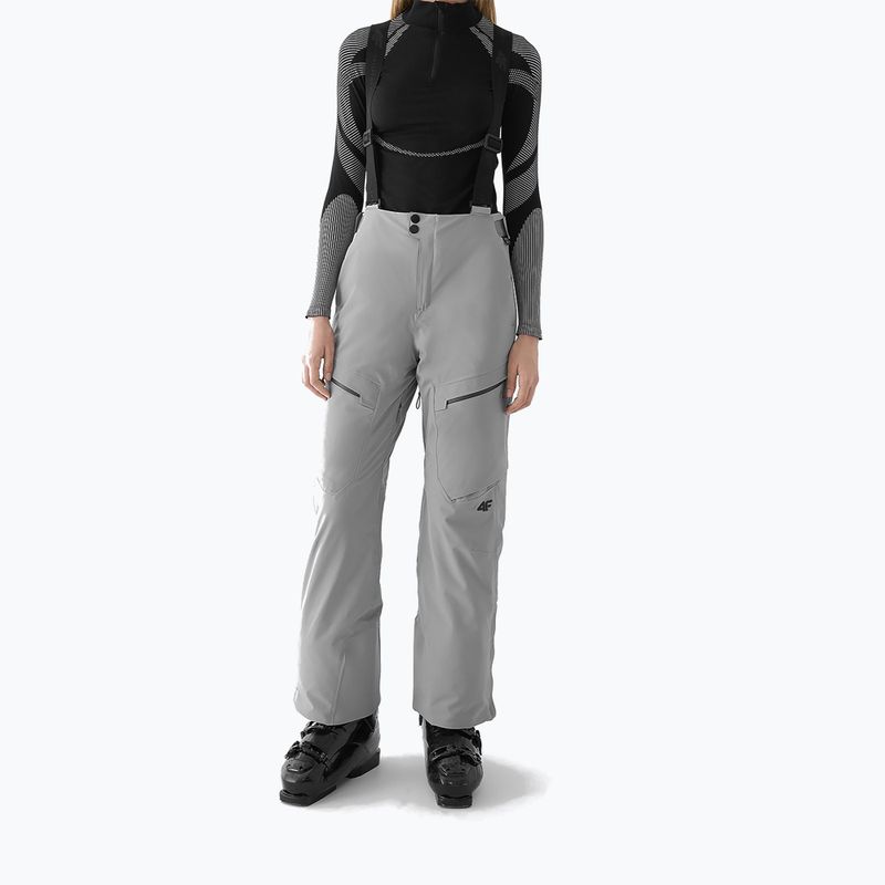 Spodnie narciarskie damskie 4F FNK F699 cold light grey 4
