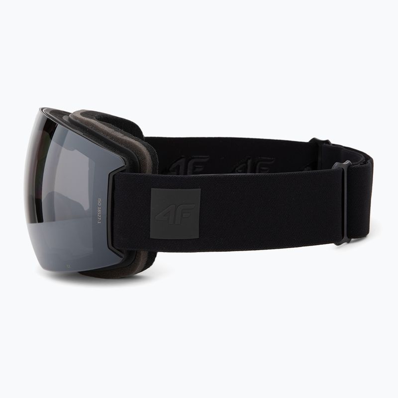 Gogle narciarskie 4F U043 deep black/silver mirror smoke 4