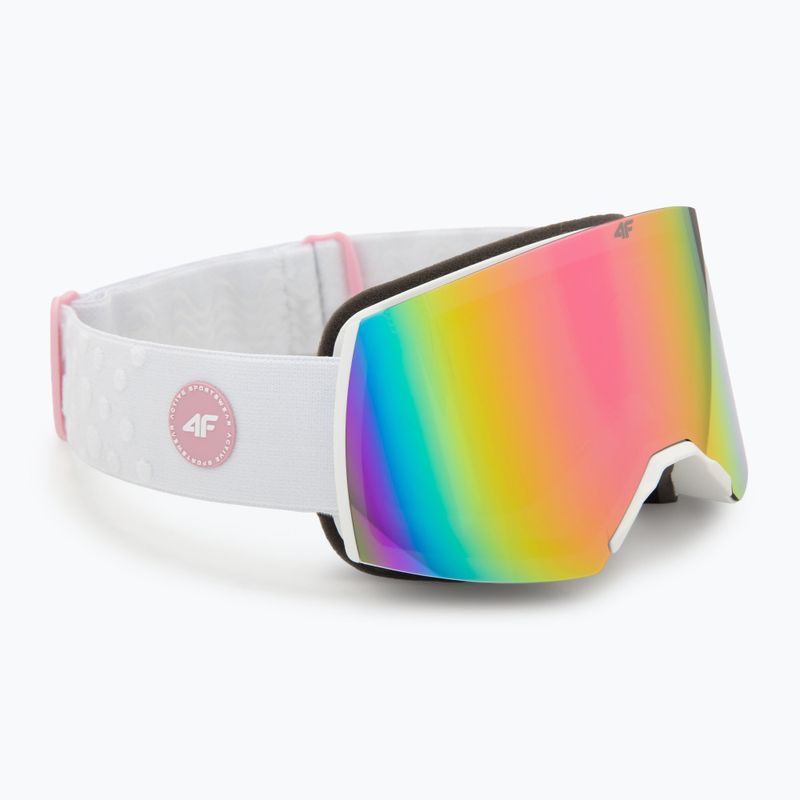 Gogle narciarskie dziecięce 4F F040 white/multicolor