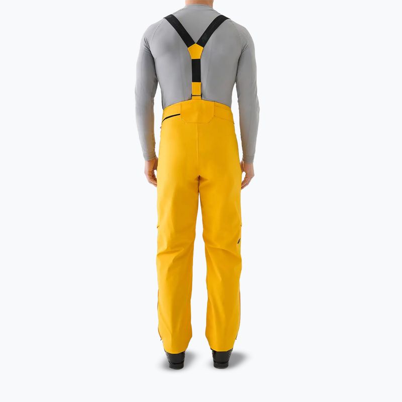 Spodnie narciarskie męskie 4F Fnk M1086 yellow 2