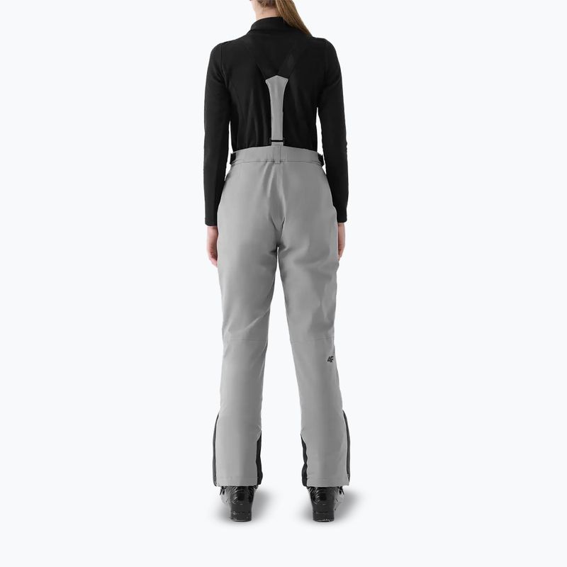 Spodnie narciarskie damskie 4F Fnk F1157 cool light grey 2