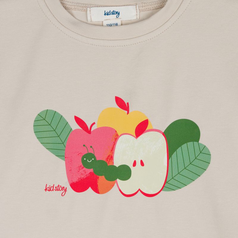 Koszulka dziecięca KID STORY Bawełna organiczna light sand 3