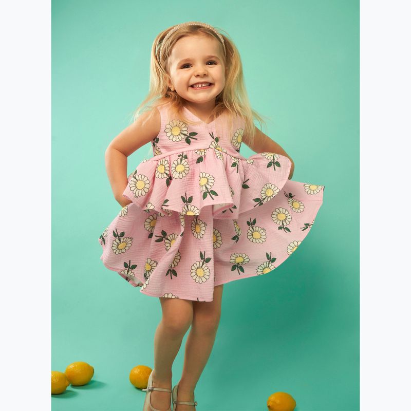 Sukienka dziecięca KID STORY Muślinowa pink daisy 13