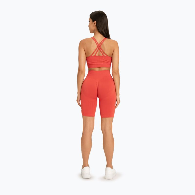 Spodenki bikery treningowe damskie Gym Glamour Push Up 2.0 magic melon 3