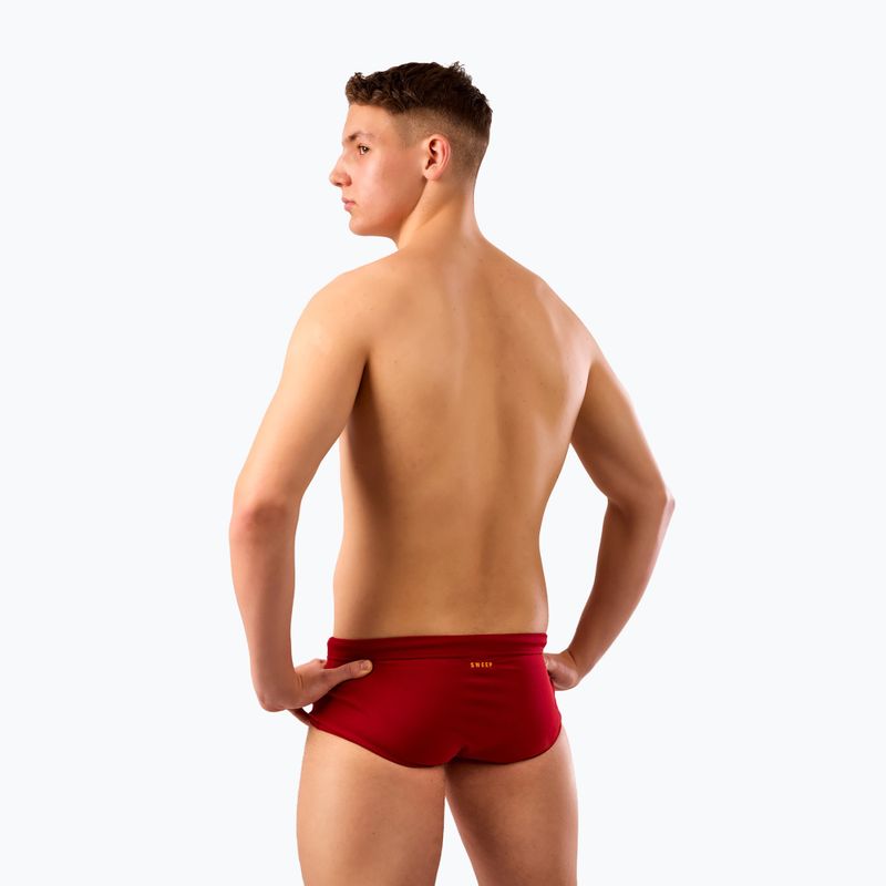 Bokserki pływackie męskie SWEEP Classic Rubin burgundowy 8
