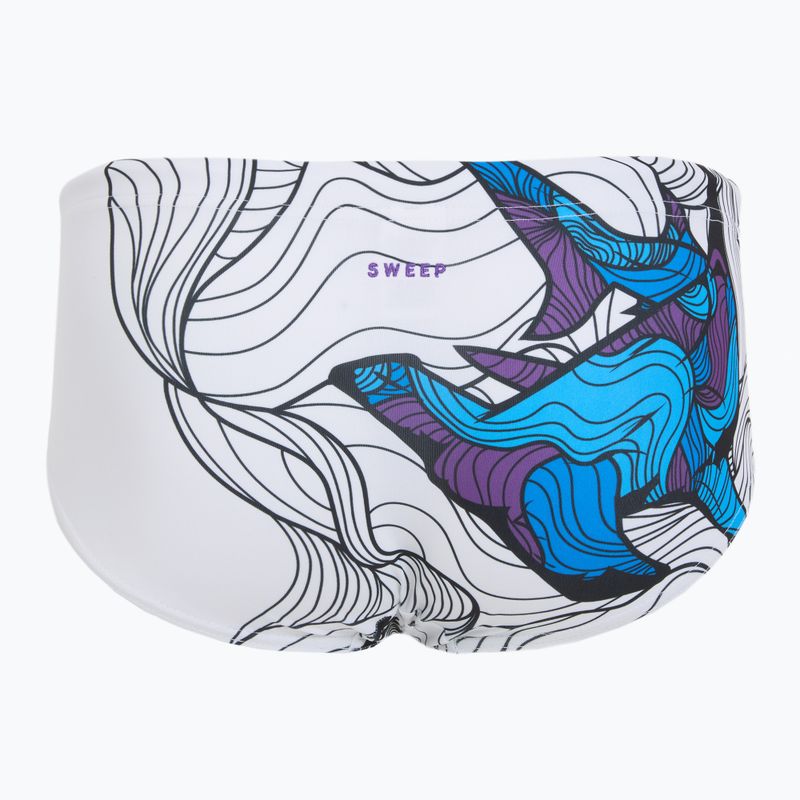 Bokserki pływackie męskie SWEEP Aqua Medusa biały 2