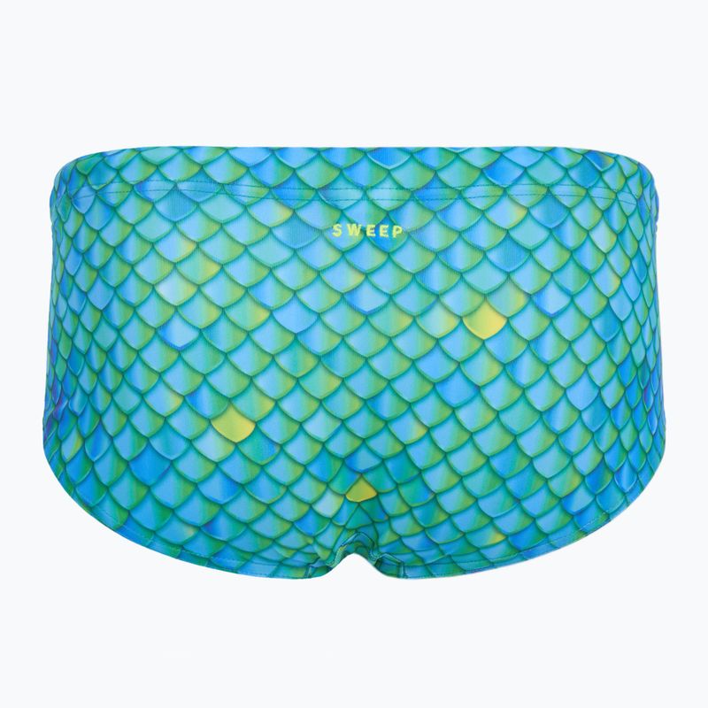 Bokserki pływackie męskie SWEEP Aqua Hippos niebieski/żółty/zielony 3