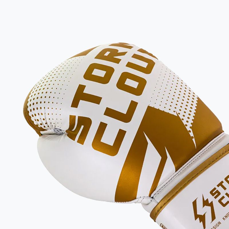 Rękawice bokserskie StormCloud Bolt 3.0 white/gold 6