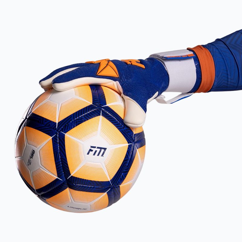 Rękawice bramkarskie Football Masters Varis X PRO blue/orange 6