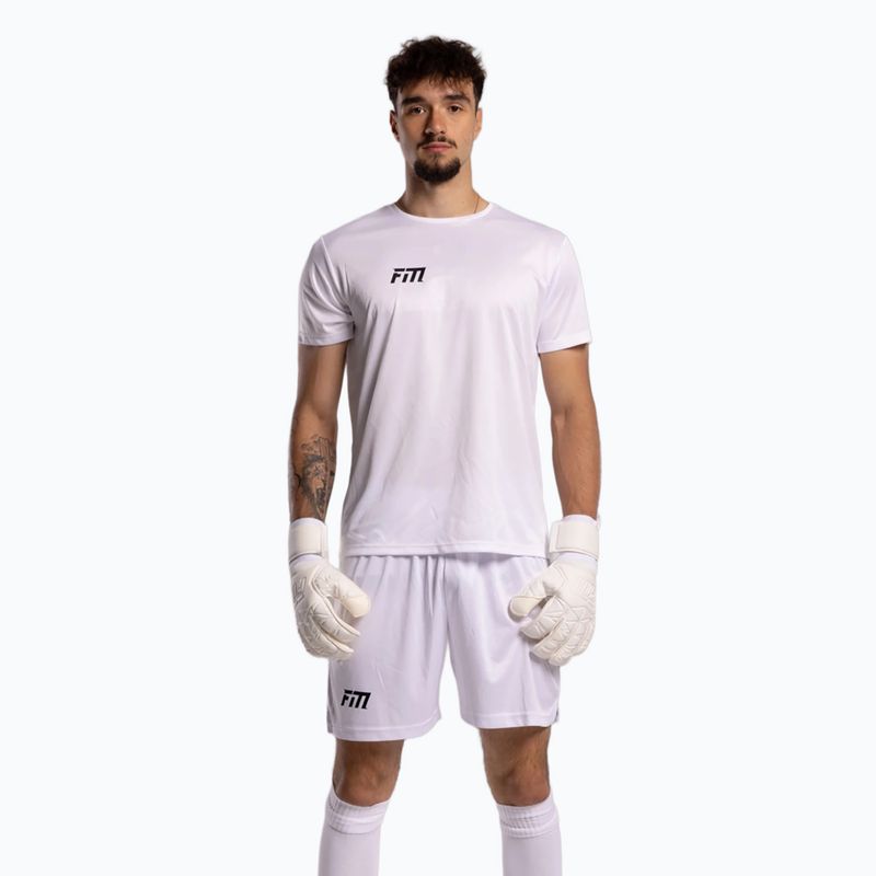 Rękawice bramkarskie Football Masters Invictus X all white 3