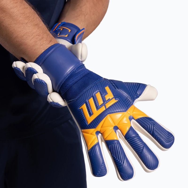 Rękawice bramkarskie Football Masters Varis X blue/orange 2