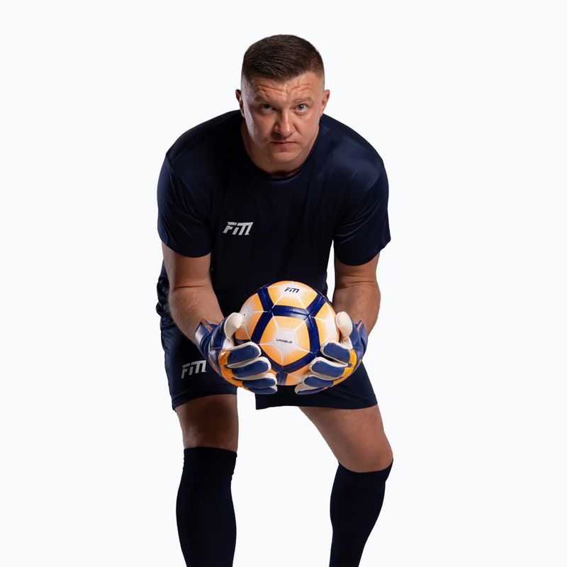 Rękawice bramkarskie Football Masters Varis X blue/orange 3
