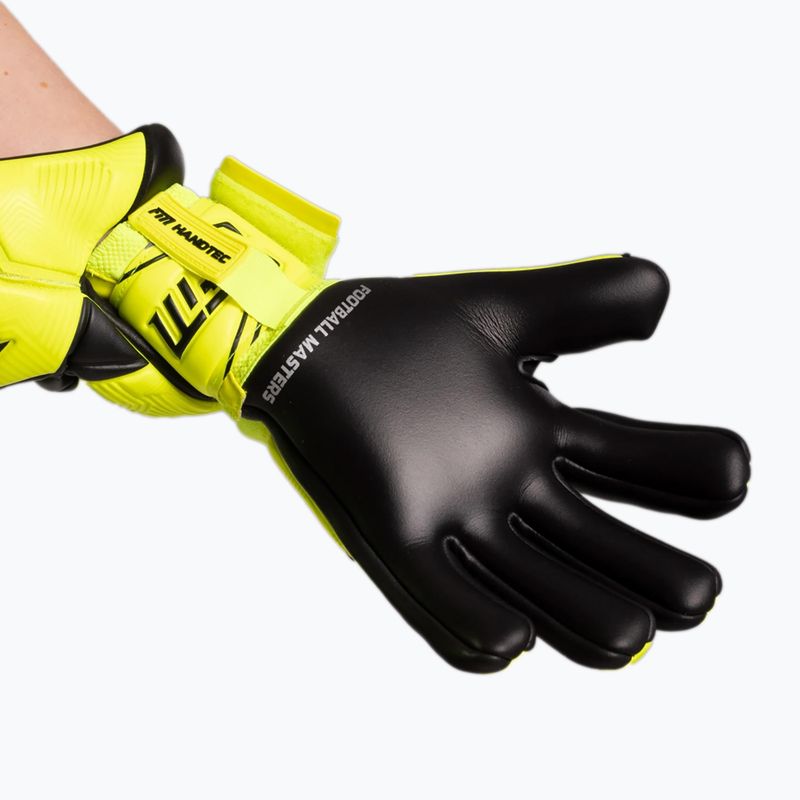 Rękawice bramkarskie Football Masters Varis X yellow fluo 5
