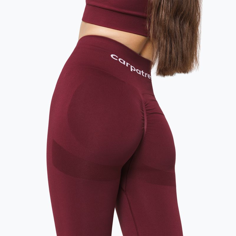 Legginsy treningowe damskie Carpatree Allure Seamless burgunfy 5
