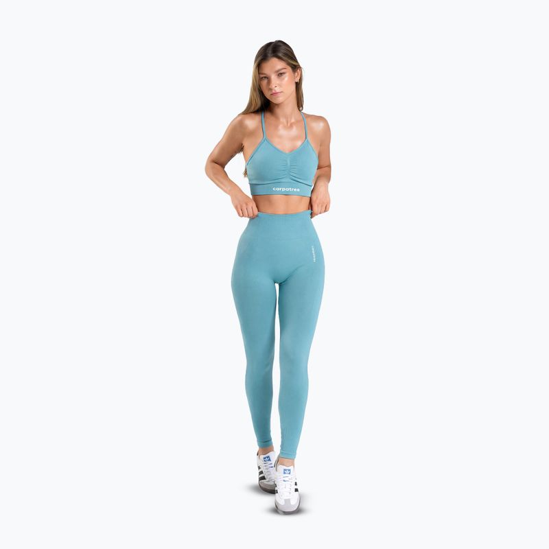 Biustonosz treningowy Carpatree Allure Seamless milky blue 2