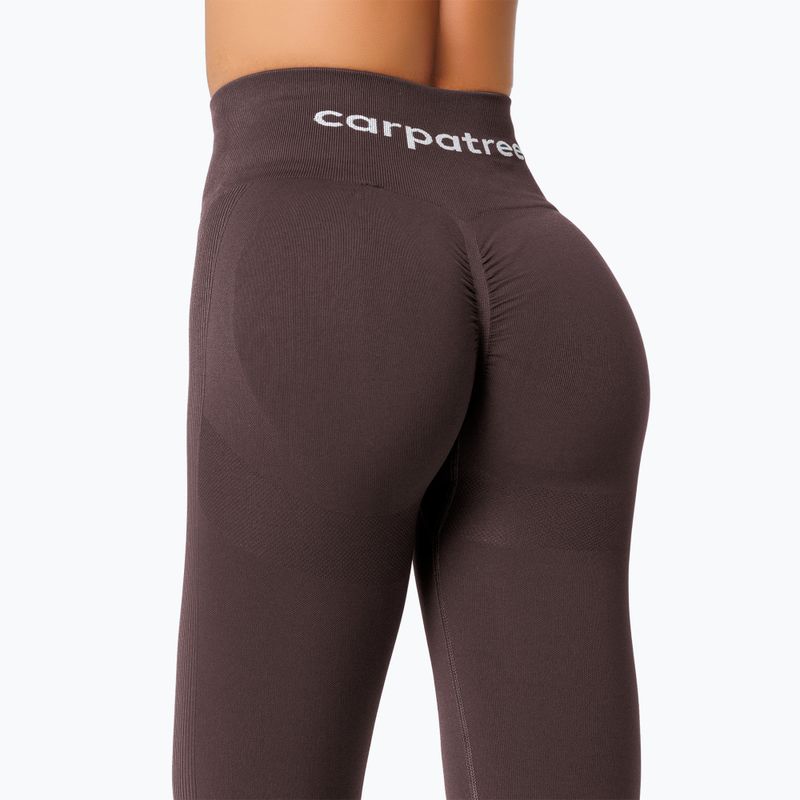Legginsy treningowe damskie Carpatree Allure Seamless berry brown 6