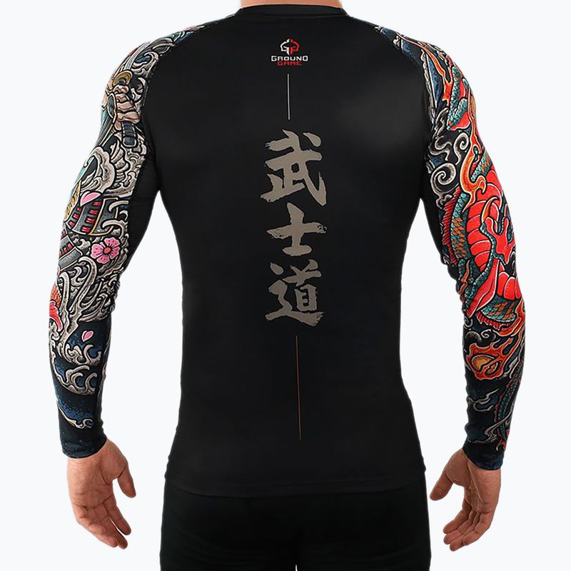 Rashguard longsleeve męski Ground Game Bushido 3.0 czarny 3