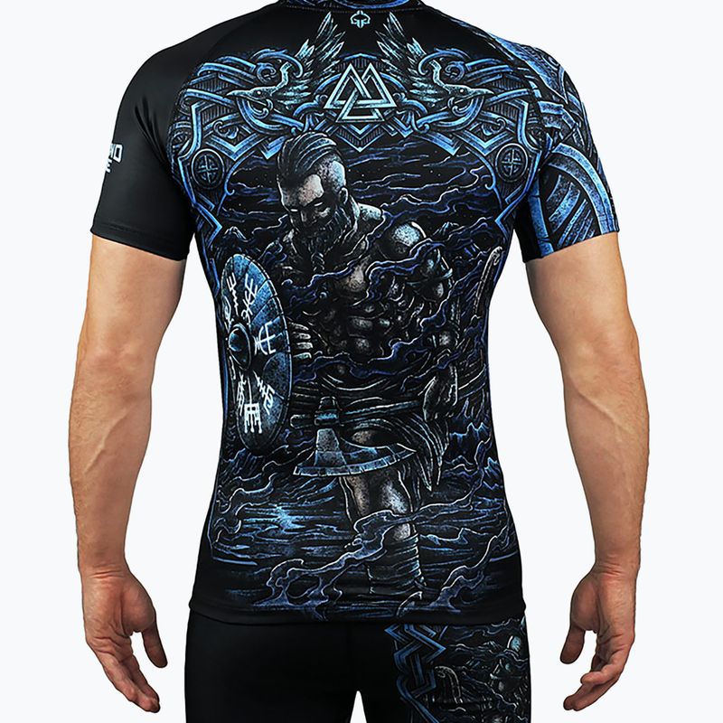 Rashguard męski Ground Game Viking czarny/niebieski 3