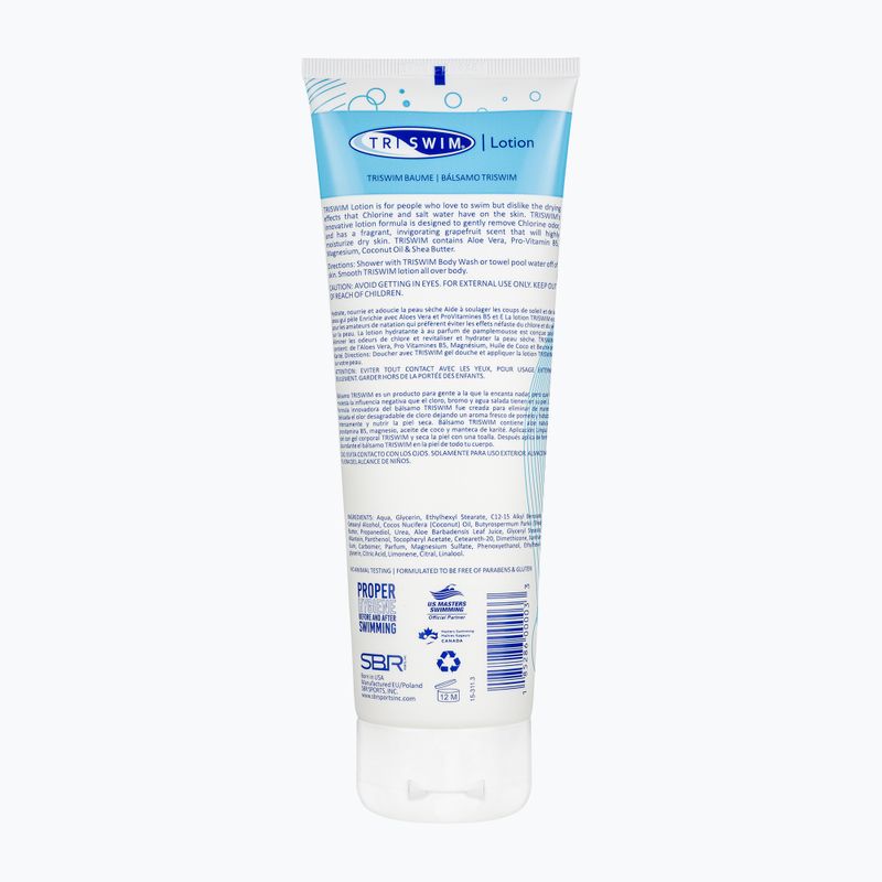 Zestaw kosmetyków do ciała TRISWIM żel usuwający chlor 250 ml morela/mango + balsam 251 ml grejpfrut 6