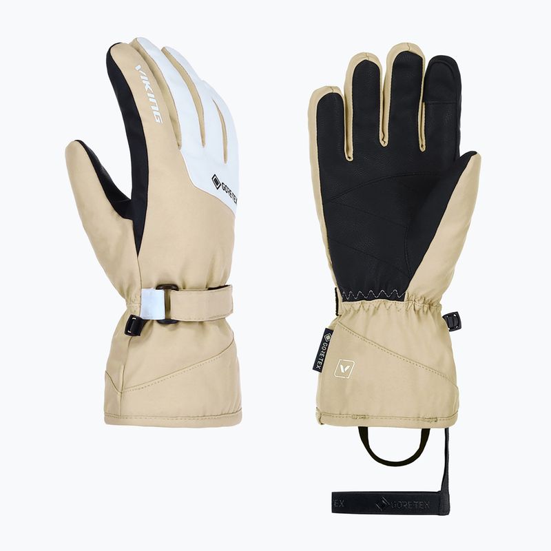 Rękawice narciarskie damskie Viking Sherpa 2.0 Gore-Tex Ski beige/white