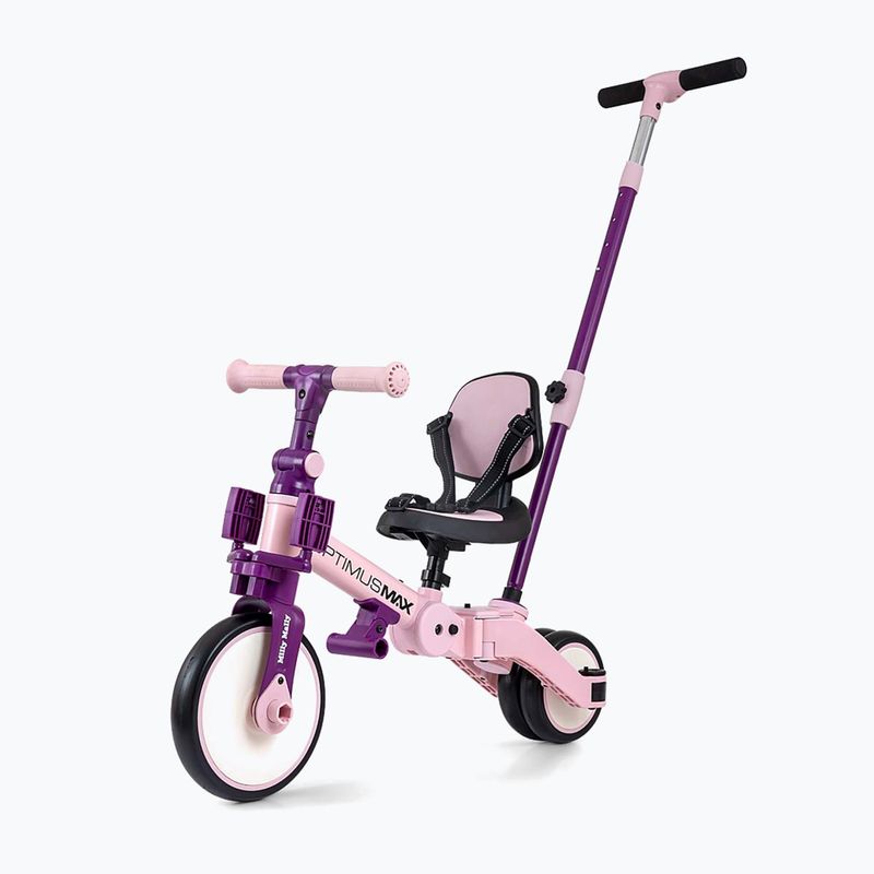 Rowerek biegowy Milly Mally 5w1 Optimus Max pink 9